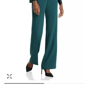 Lafayette 148 New York Gates Side Zip Pants Deep ivy Size 12 New NWT
